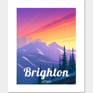 Brighton utah united states ski Posters and Art